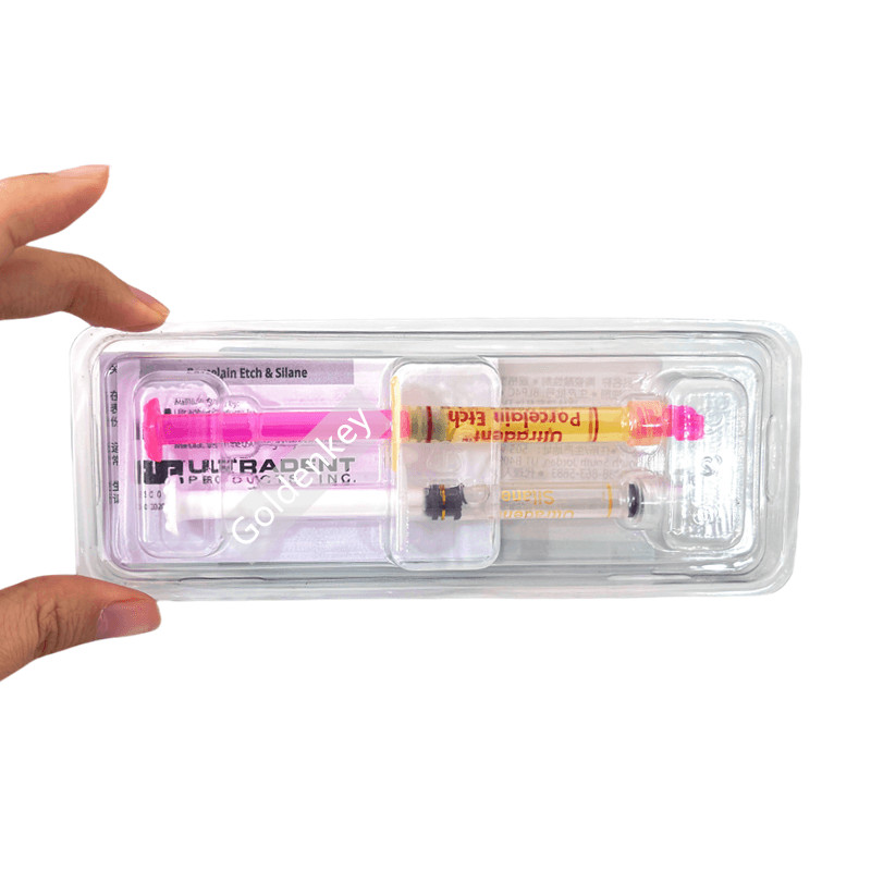Dental Porcelain Etch Silane Ultradent 9% Hydrofluoric Repari Kit