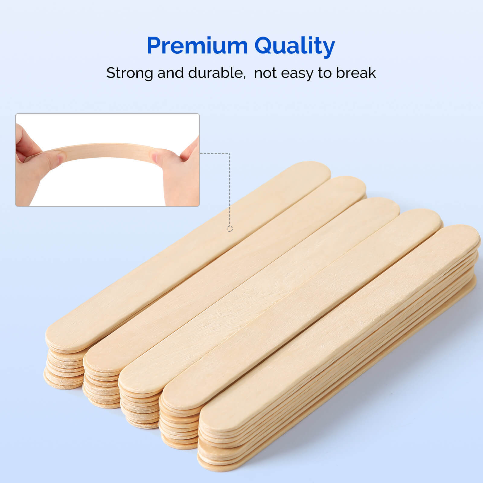 JMU Wooden Sterile Tongue Depressors Sticks 6” Senior Craft Tattoo Sticks 5000