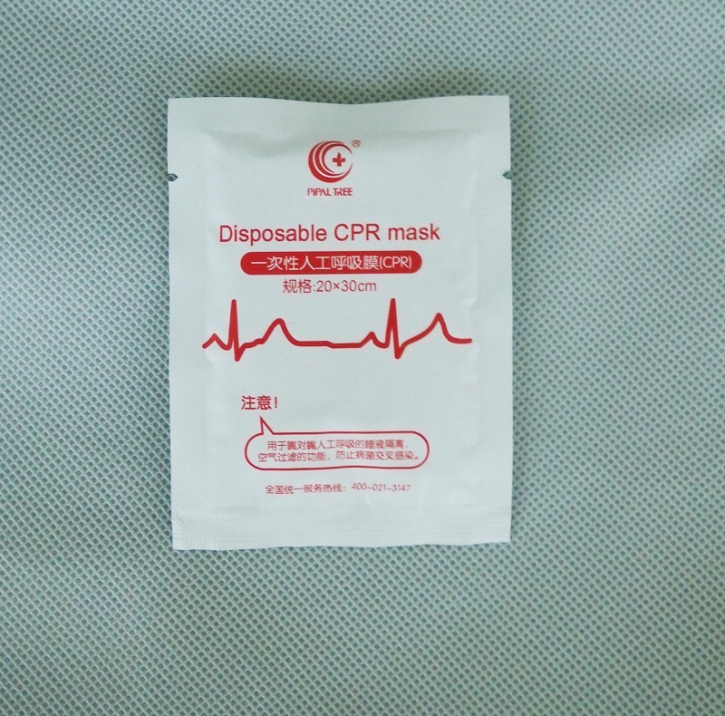 10pcs CPR MASK CPR Face Shield Mouth to Mouth One Way valve First Aid Disposable