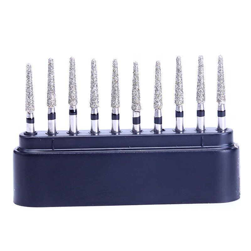Dental Diamond FG Burs Super Coarse Round Cone Taper High Speed Polishing Drills