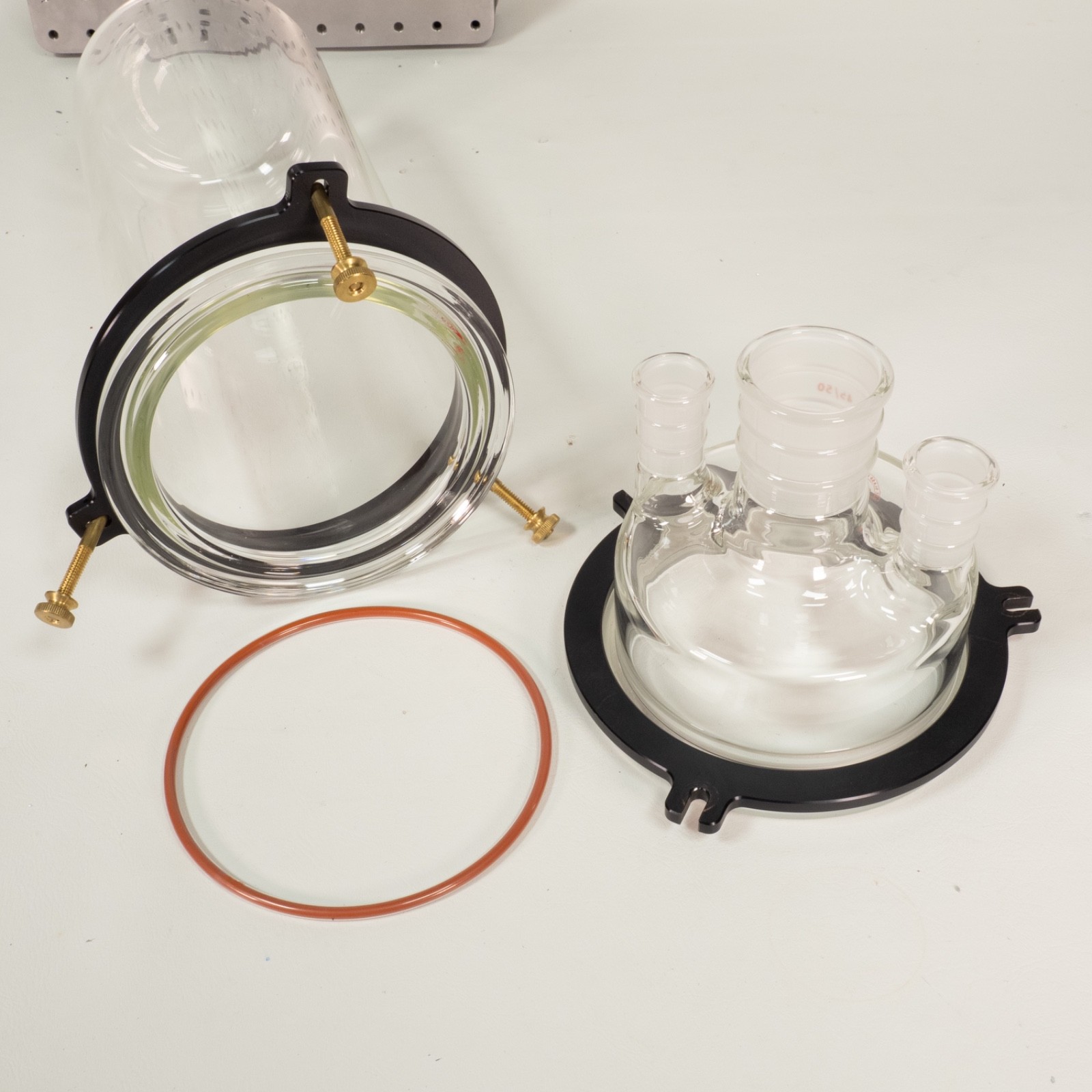 Ace Glass 4000mL 4L Reaction Vessel Reactor Flask Assembly 45/50 24/40 Joints