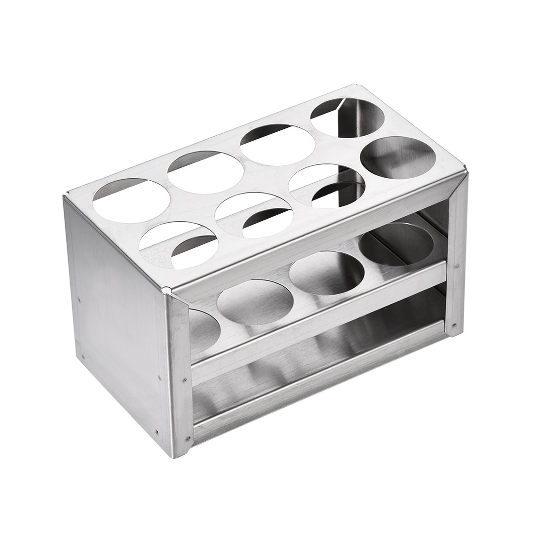 8 Hole 3 Layers Test Tube Holder Stainless Steel for 26-30mm Tube Labs Rack