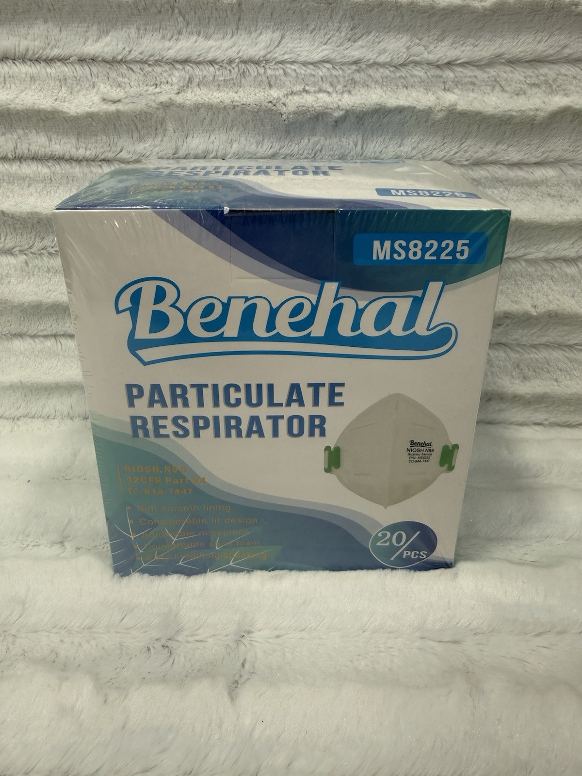 NIOSH Approved N95 Mask Particulate Respirators 20ct Face Masks White Exp 2/28