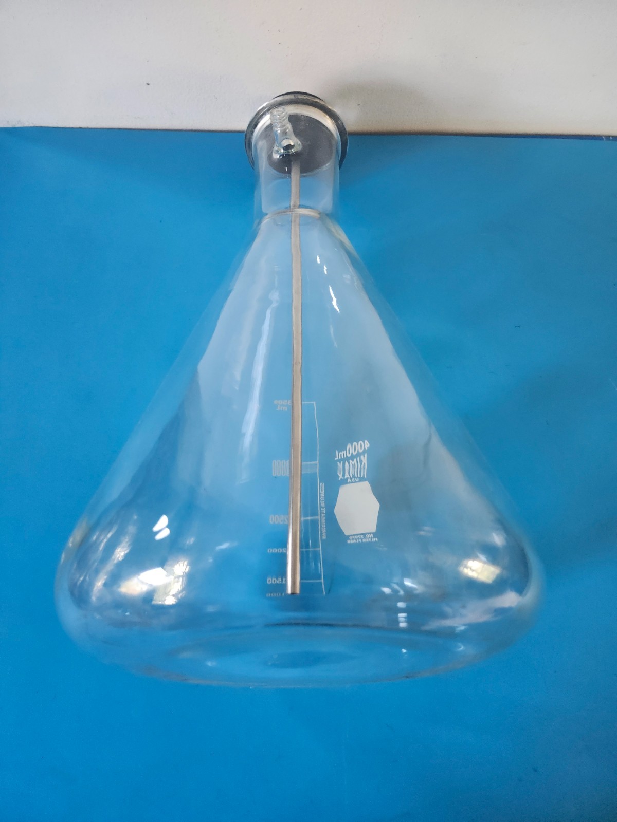 KIMAX 4000 mL no. 27070 Filtering Flask with tube and stopper