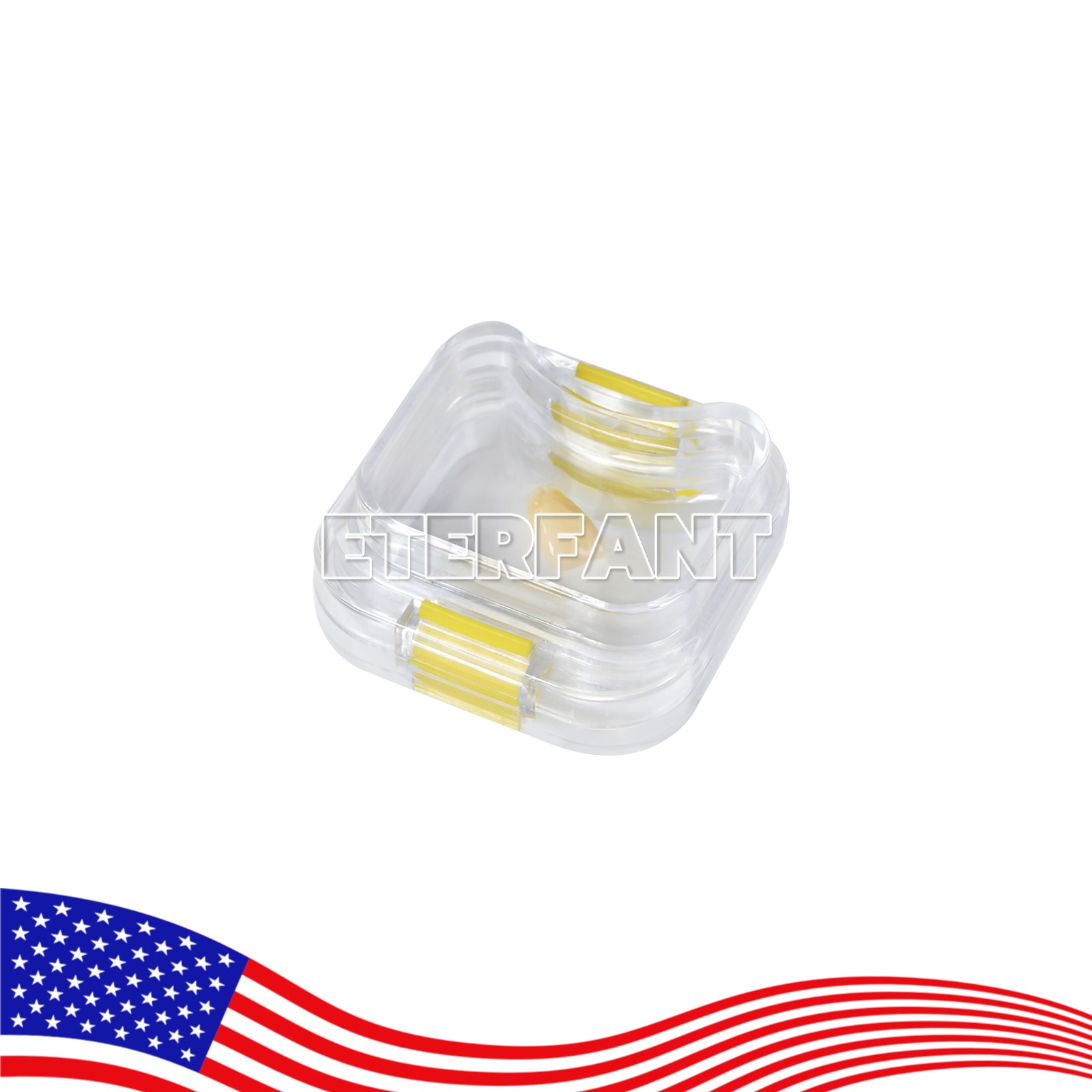 ETERFANT 100pcs Dental Crown and Bridge Pillow Box with Storage Display Box