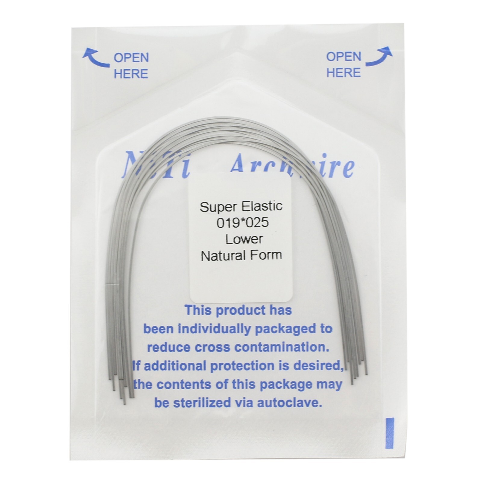 100PCS Dental Orthodontic Niti Arch Wire Natural Round Rectangular 19×25 16×22