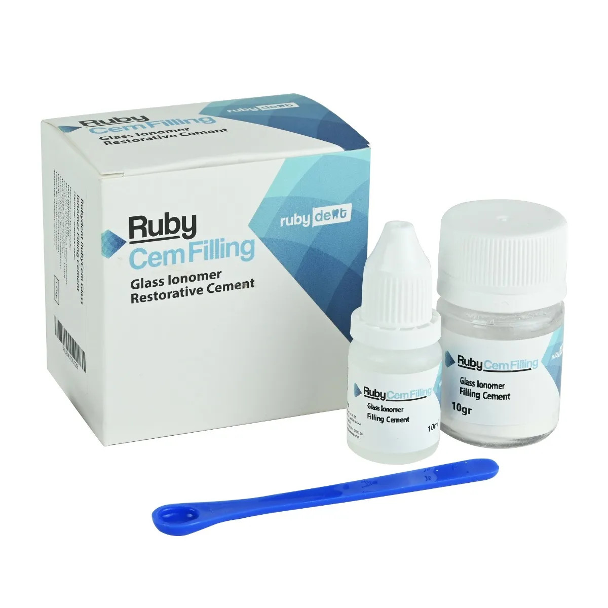 Rubydent RubyCem for durable restorations in load-bearing areas Powder/Liquid