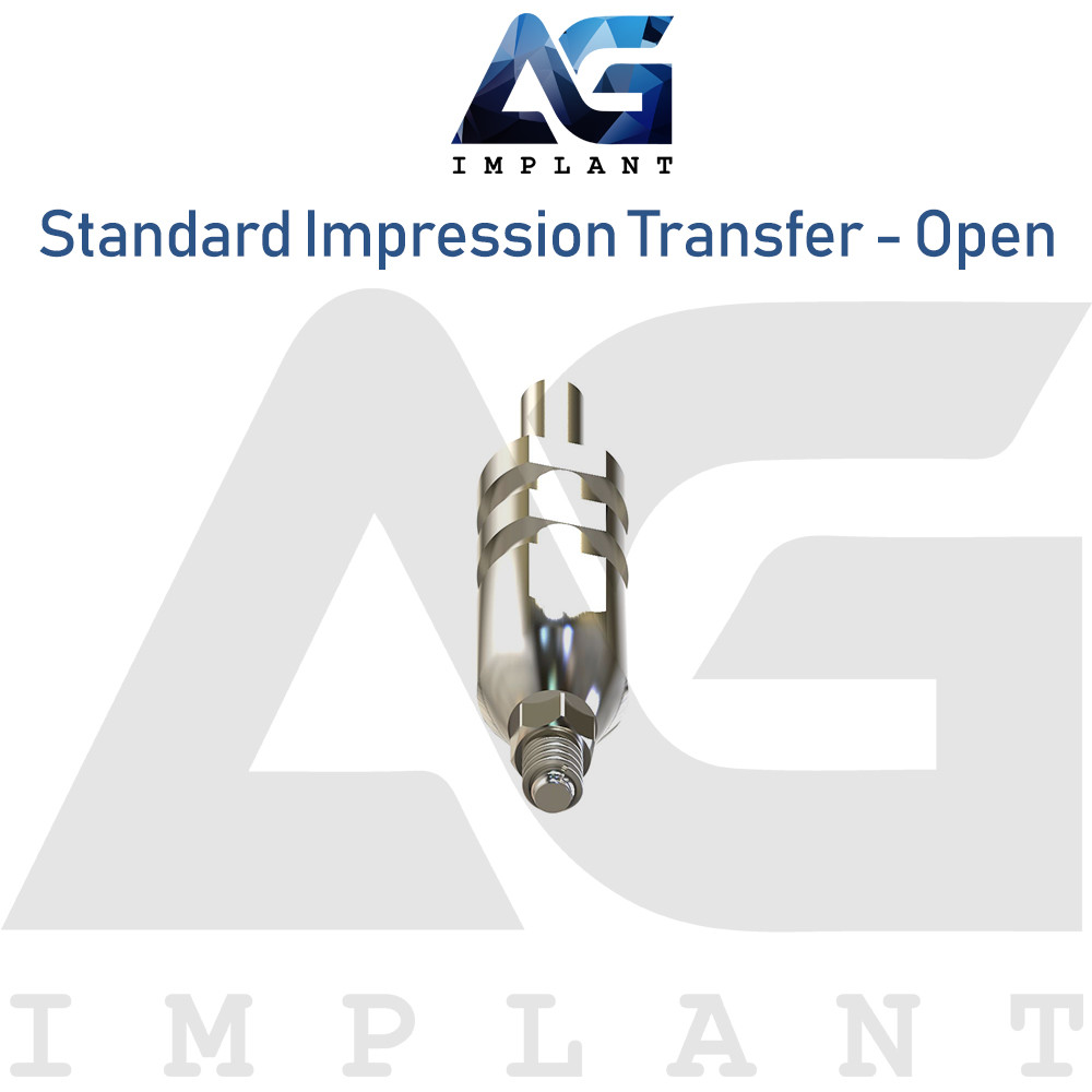 10 Standard Impression Transfer Platform – Open Tray Dental Internal Hex 2.42mm