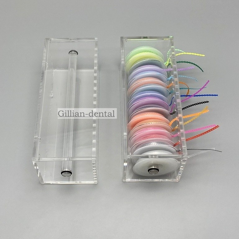 Dental Orthdontic Power Chain Storage Box Elastic Chains Dispenser Case Holder