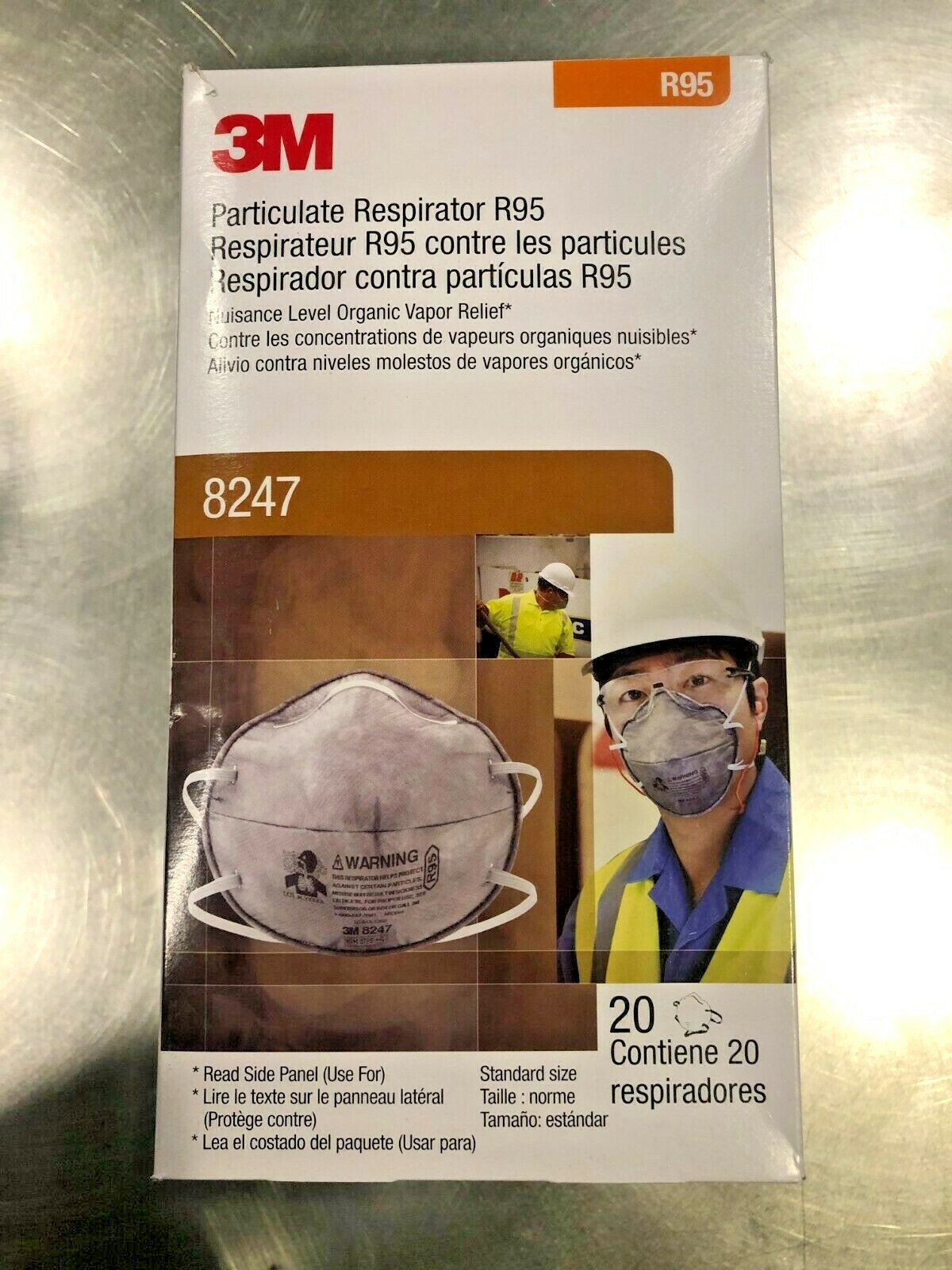 3M™ Aura 8247 R95 Particulate Respirator Disposable Protective Mask N95 NIOSH