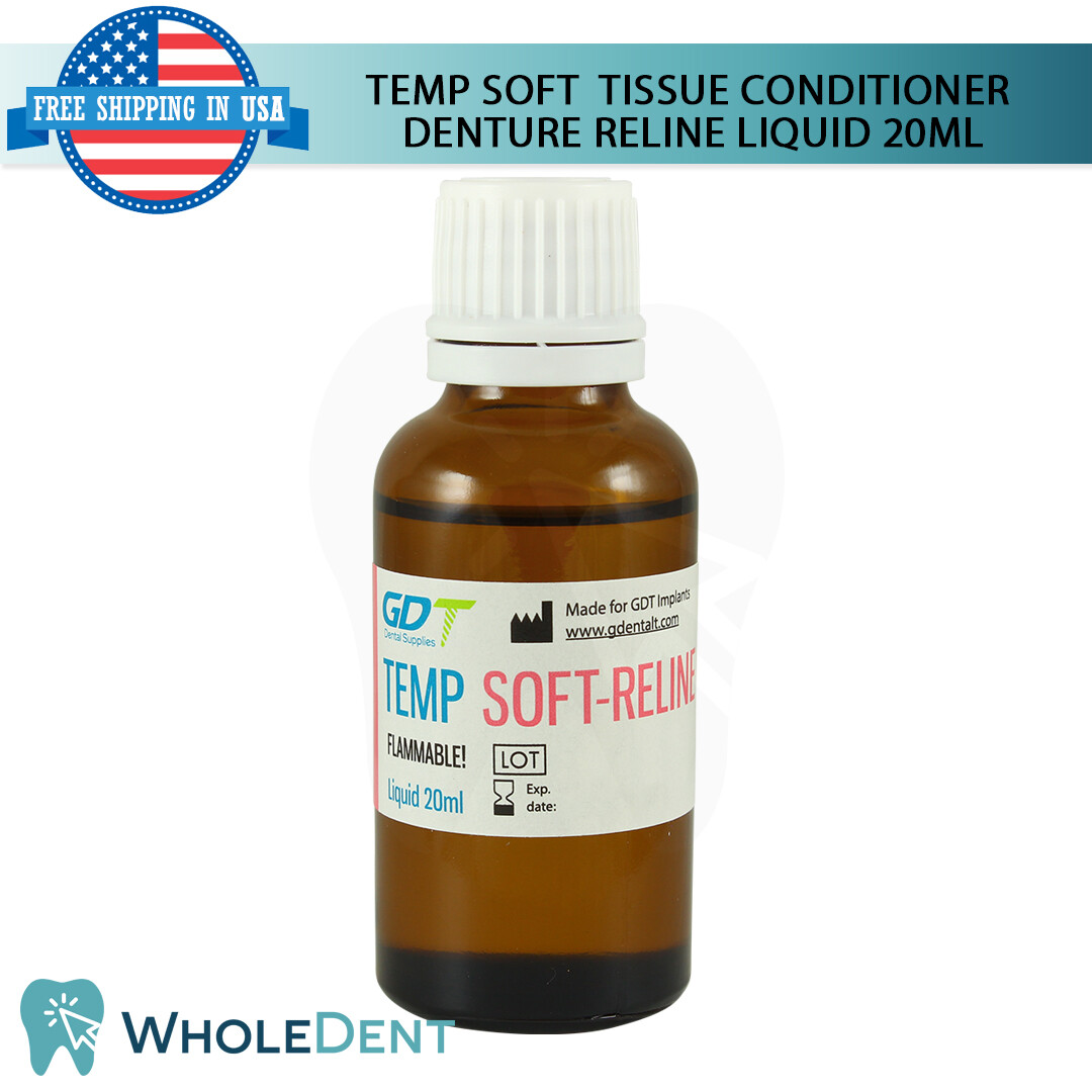 Self Curing Resin For Temp Soft Reline Home Use Kit DIY Denture Temporal Renew