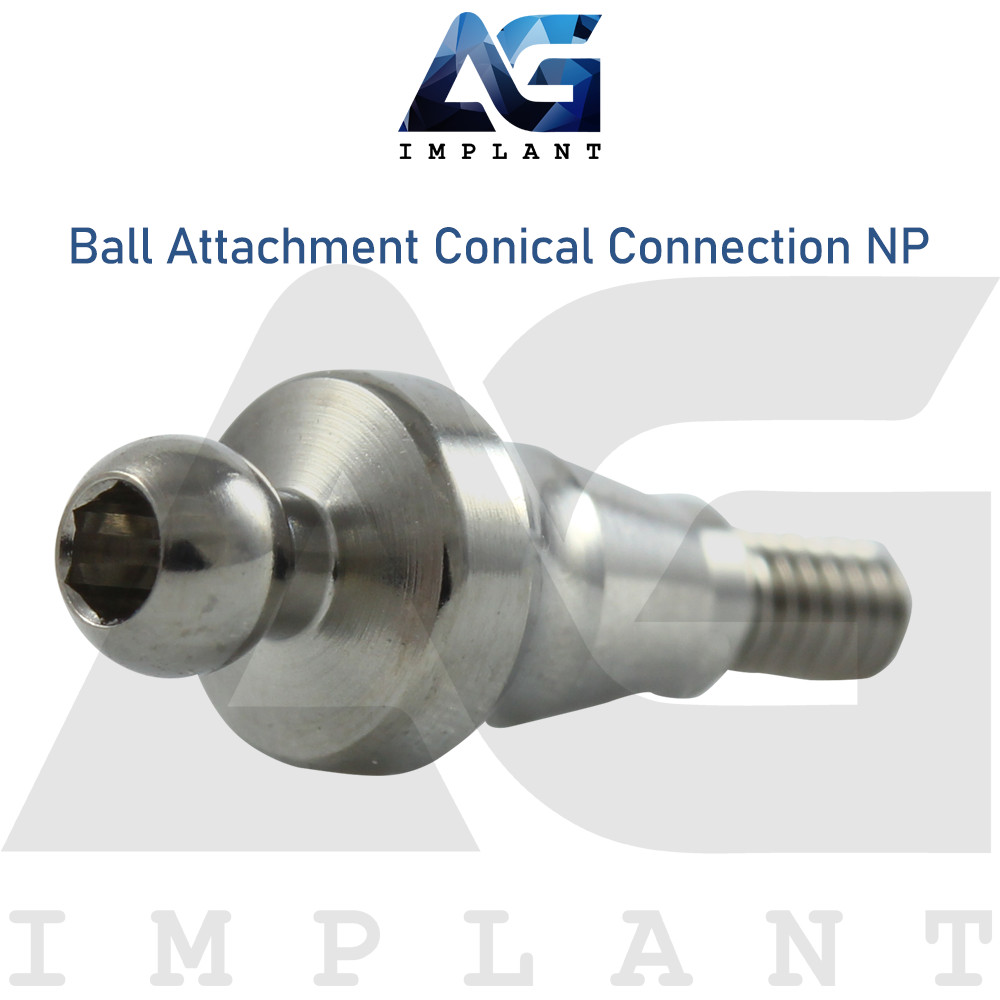 5 Straight Ball Attachment Narrow Platform (NP) Conical Connection 2.25mm