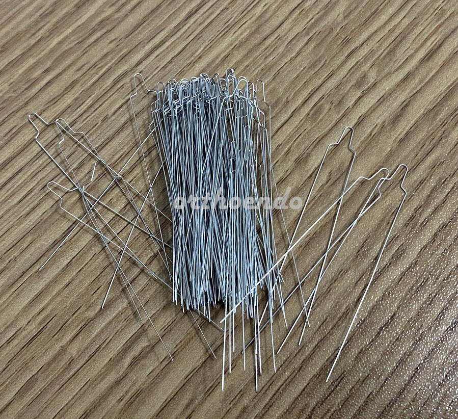 Orthodontic Preformed Wire Dental Bracket Archwires Metal Ligature Tie Long 15cm