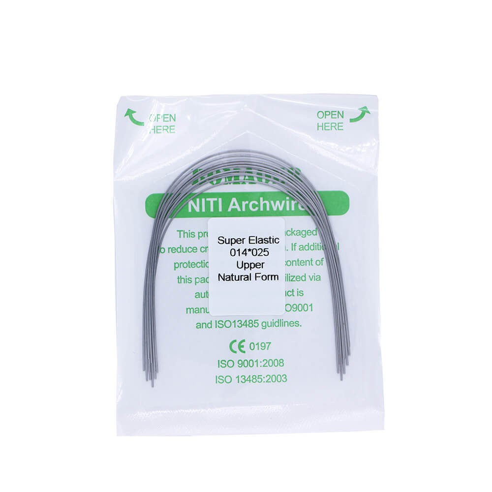 5×Dental Ortho Super Elastic Niti Rectangular Arch Wires Natural 14×25 Upper