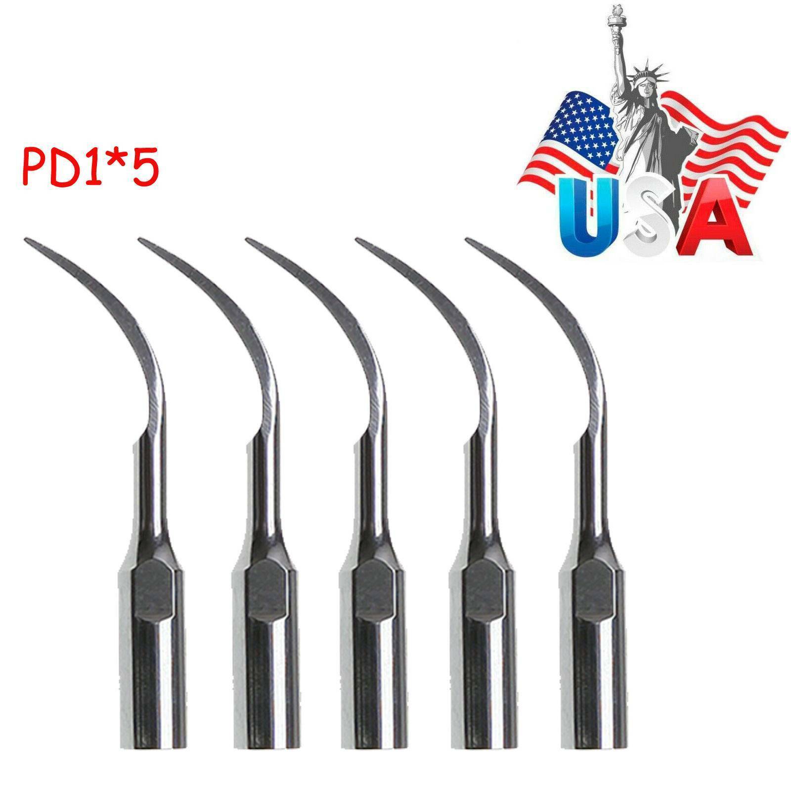 Dental Ultrasonic Piezoelectric Scaler Perio Tips PD1 Fit for DTE SATELEC Scaler