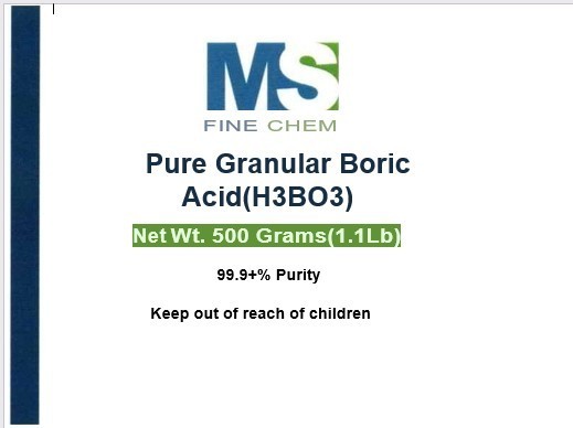 Boric Acid Pure Fine Granular Powder – 500 grams