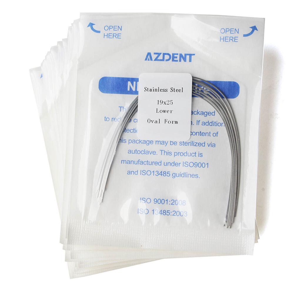 AZDENT Dental Orthodontic Arch Wire Rectangular Stainless steelFor Bracket