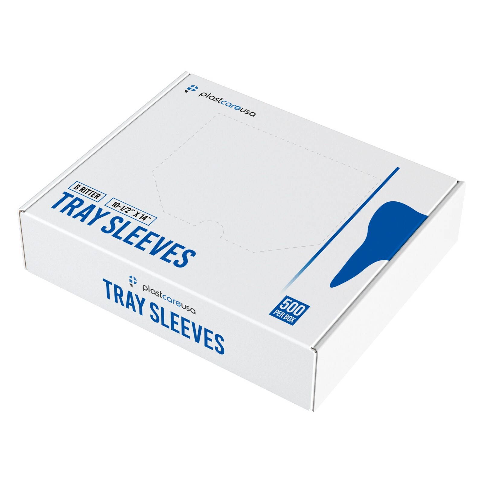 1000 Plastic Dental Tray Sleeve Covers 10 1/2″ x 14″ for Ritter Size B Trays