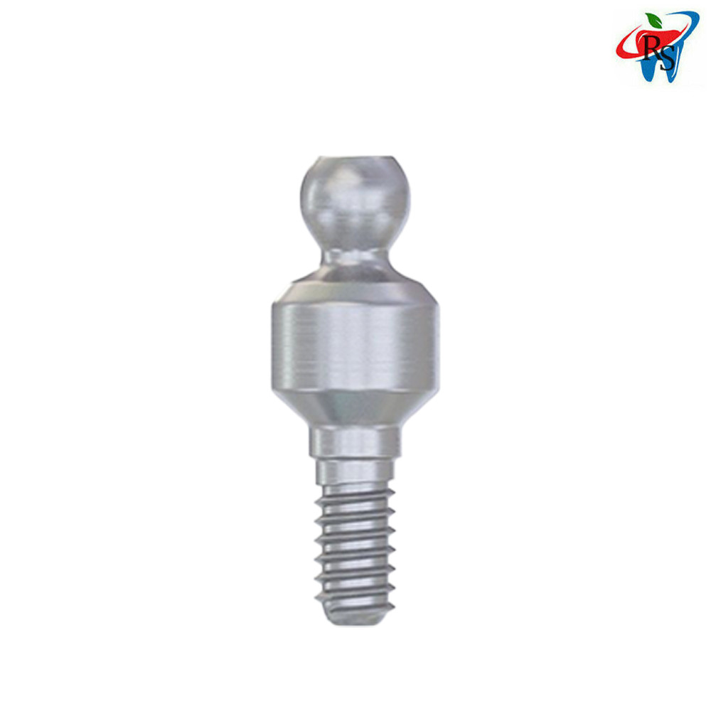 1x Set Dental Imp lant Kit Ball Attach ment Retention Caps Titanium Housing Ring