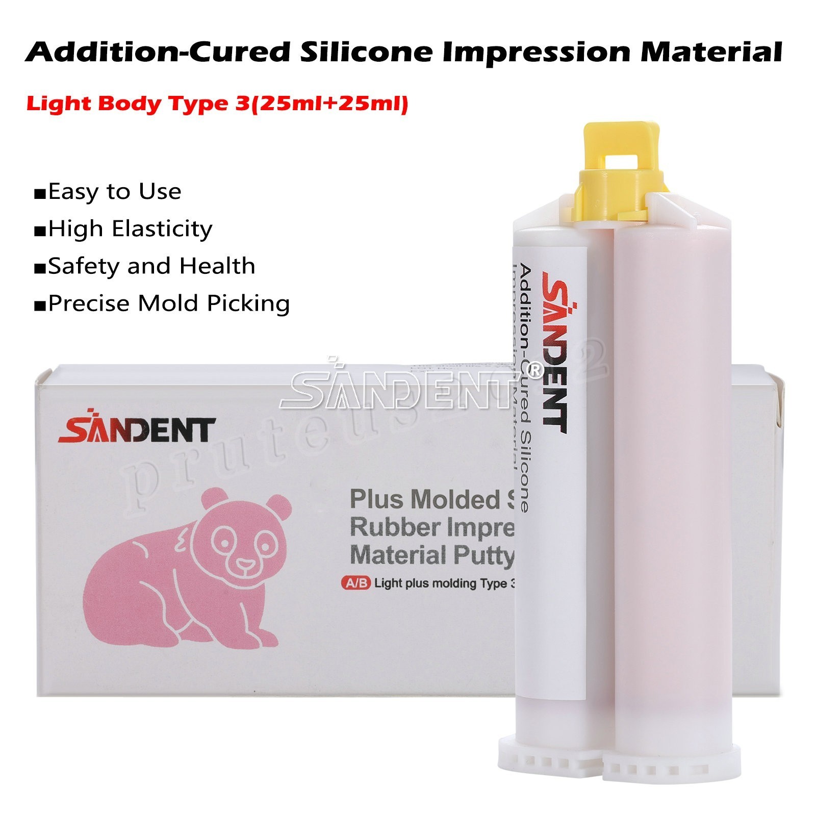 Dental Elastomeric Impression Putty Soft Silicone Material SANDENT