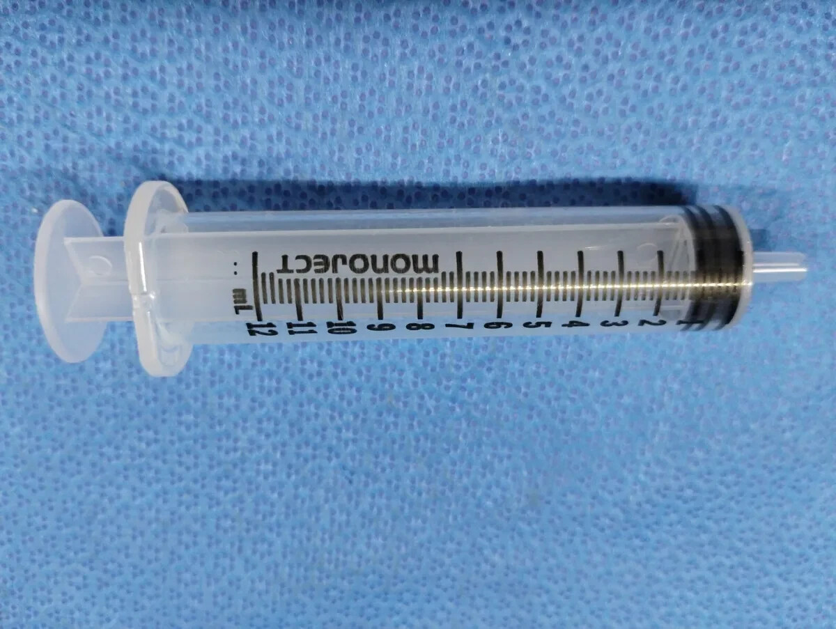 12mL Monoject Non-Sterile Syringes, Regular Tip (500)