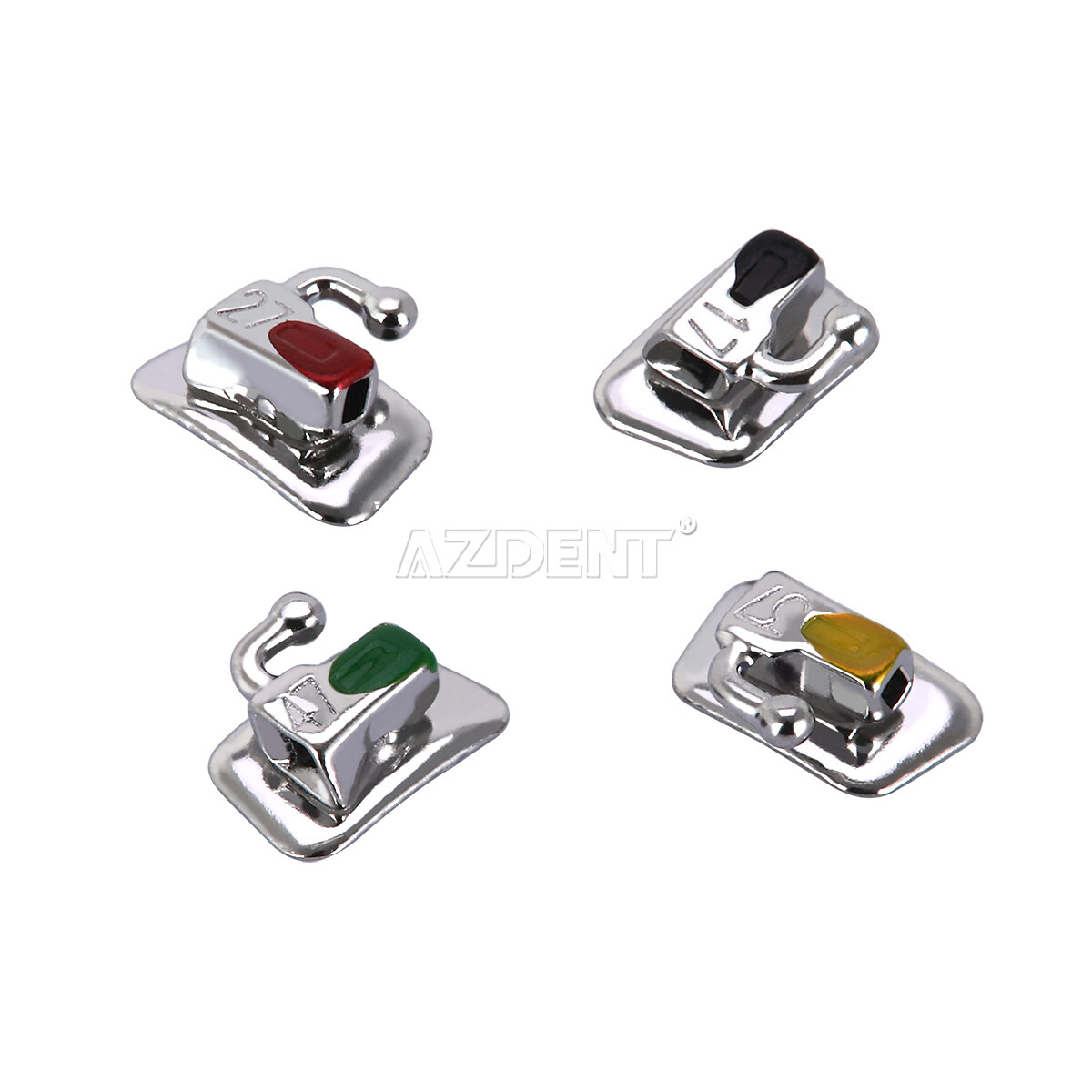AZDENT Dental Orthodontic Buccal Tube 2nd Roth/MBT .022 Bondable Non-Conv