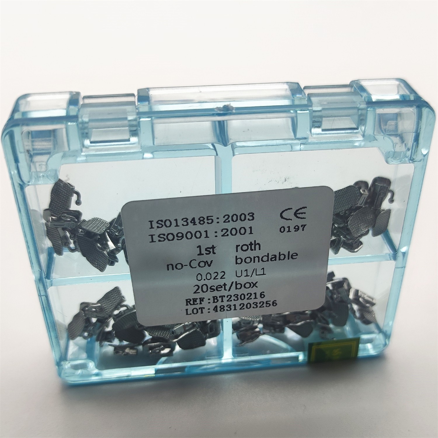 80Pcs Dental Orthodontic Sgl Buccal Tubes 1st Molar Tube Roth .022 Bonding CE