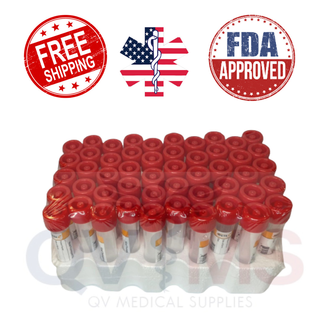 Viral Transport Tube “VTM” Kit 2pk Of 50 Kits (100 Kits) Tube,Swab,Bio-Haz Bag
