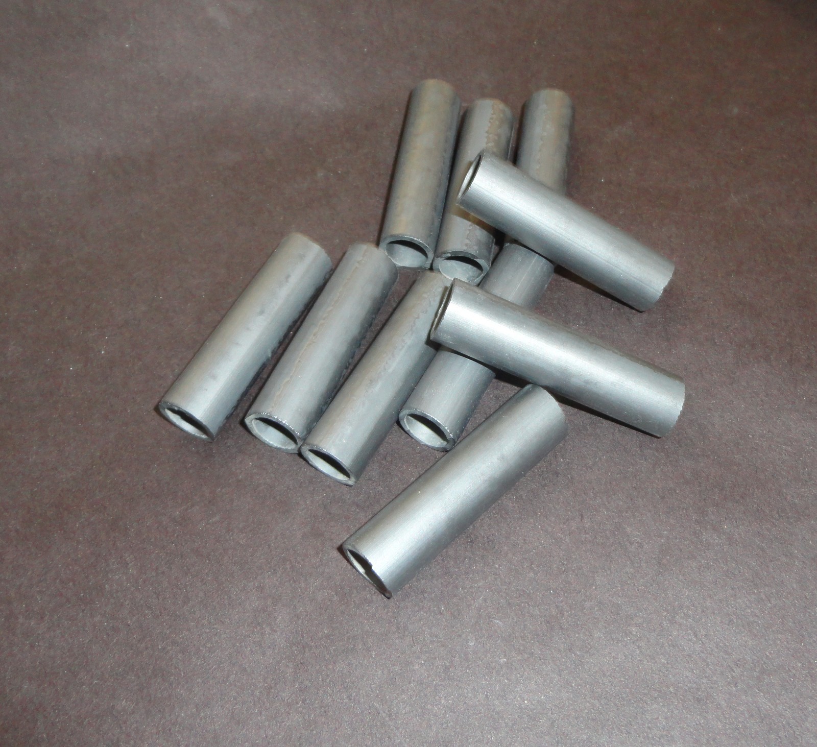 LOT OF TWO 2″ LONG HEXOLOY SILICON CARBIDE TUBE WIRELESS HEATING ELEMENT No. 62