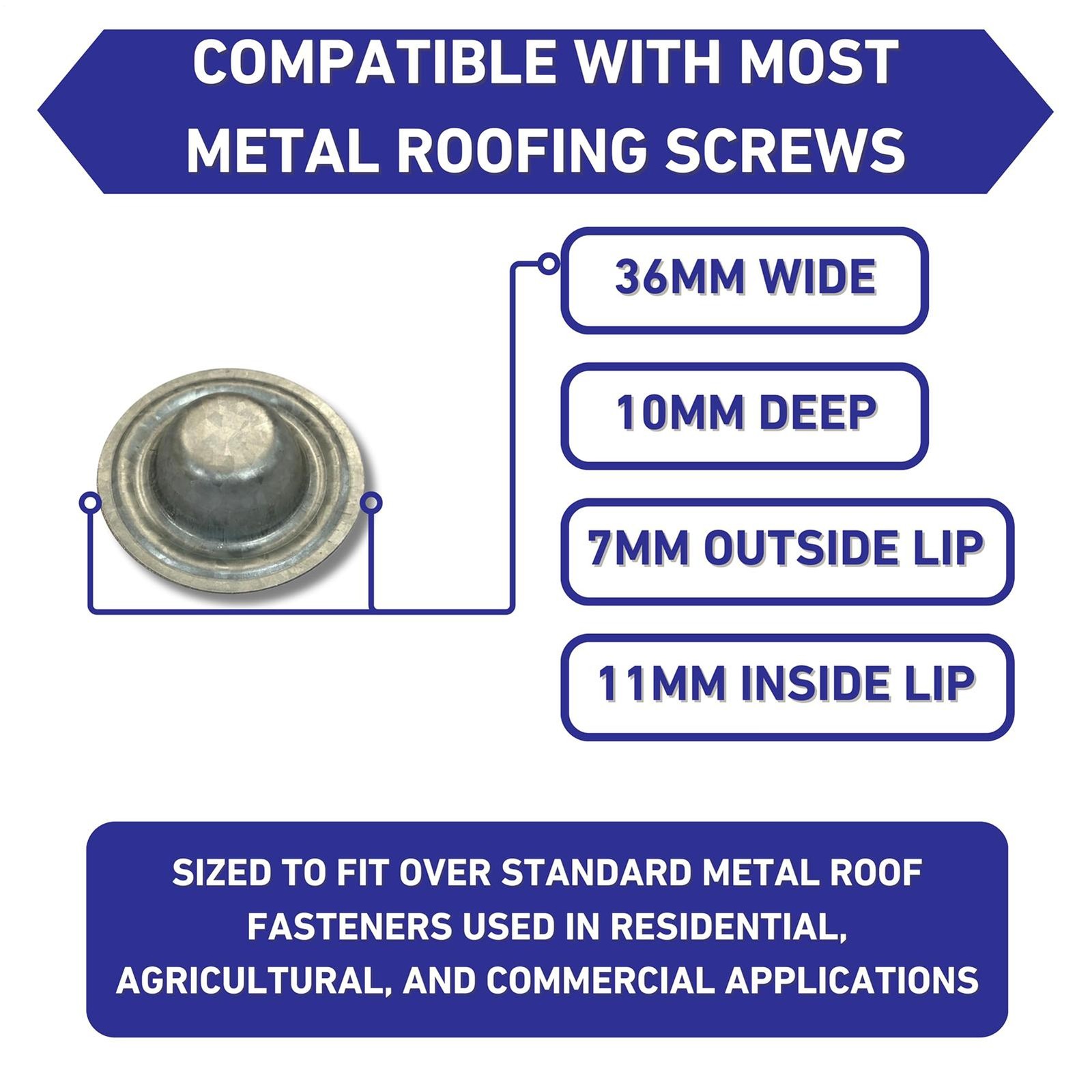 Screw Caps Metal Bolts Screw Cover Caps for Furniture Roof Wood