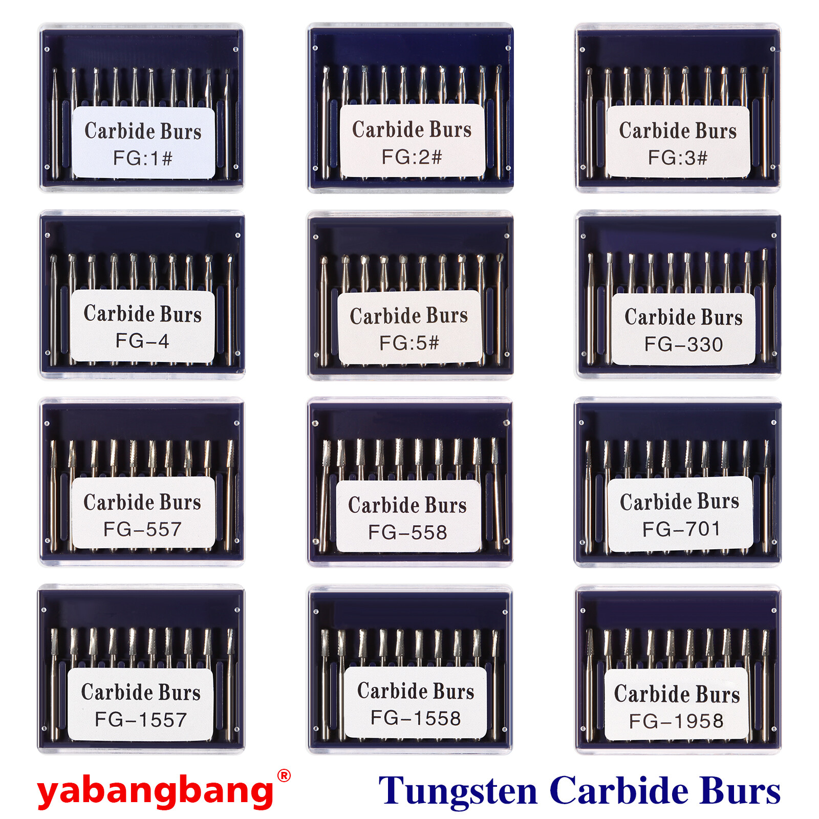 Dental FG Fresas de carburo de tungsteno Fit Alta Velocidad pieza de mano
