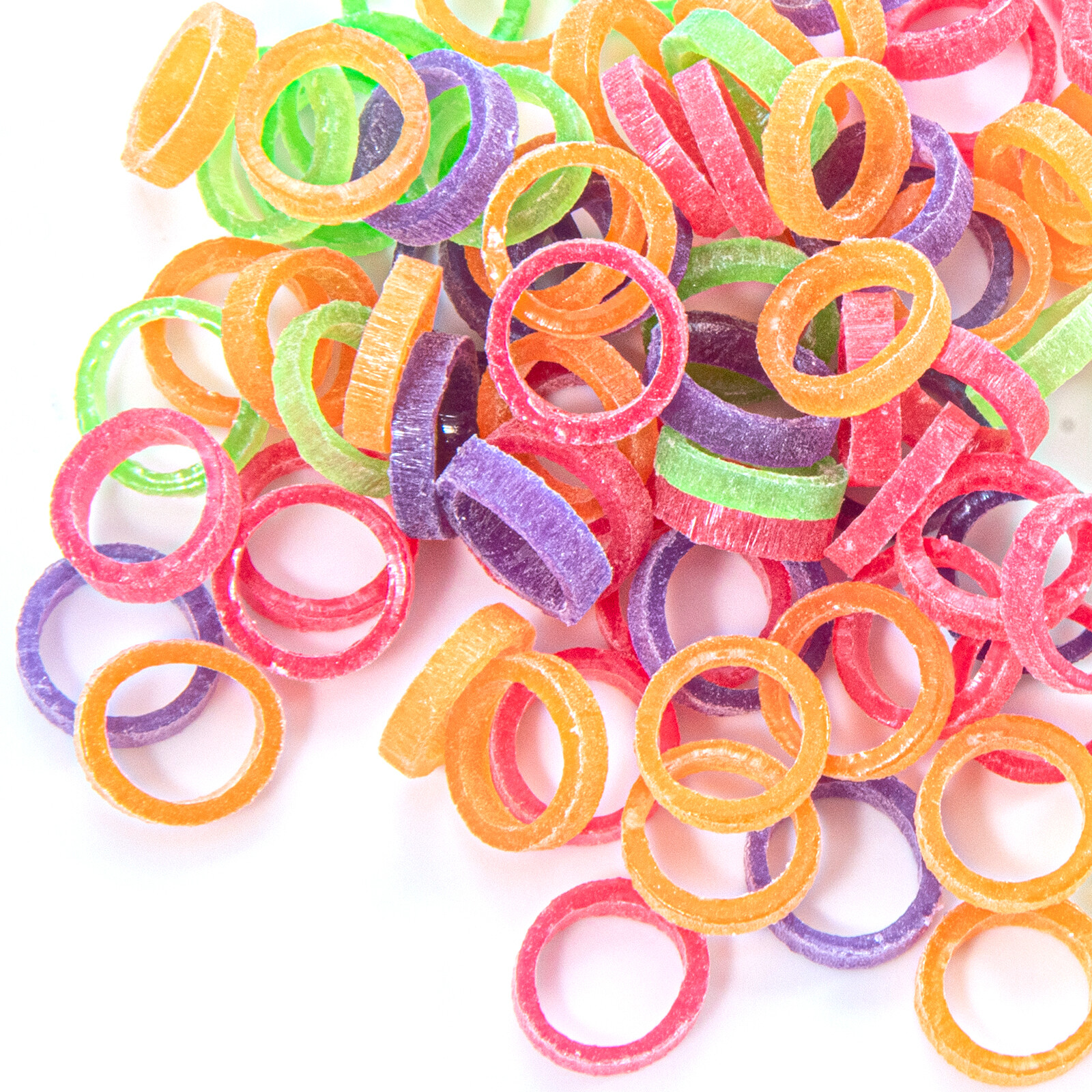 100/PK Dental Orthodontic Intraoral Elastic Rubber Bands Neon Light/Medium/Heavy