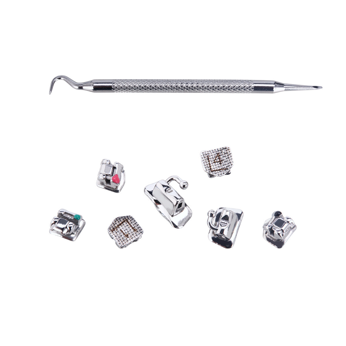 AZDENT Dental Orthodontic Self-Ligating Bracket Braces Roth/MBT .022 Hooks 3 4 5