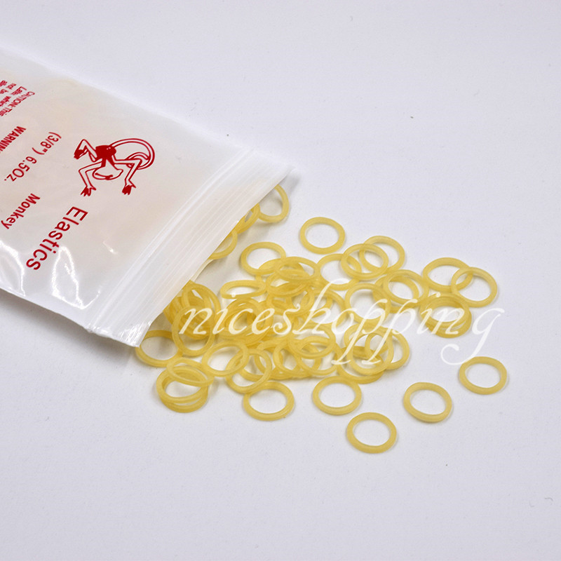 Dental Orthodontic Elastics Latex Braces Rubber Bands Monkey 1/4 6.5Oz Fox 1 Box