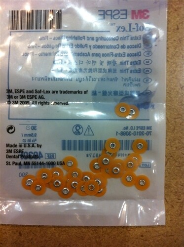 85pc 2382SF Extra Thin Sof-Lex Contouring and Polishing Disc 12.7mm 1/2″ 3M ESPE