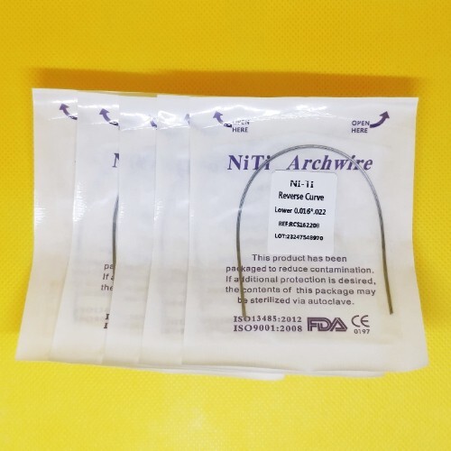 20Pack Dental Orthodontic Arch Wire Super Elastic Niti Reverse Curve Rectangular