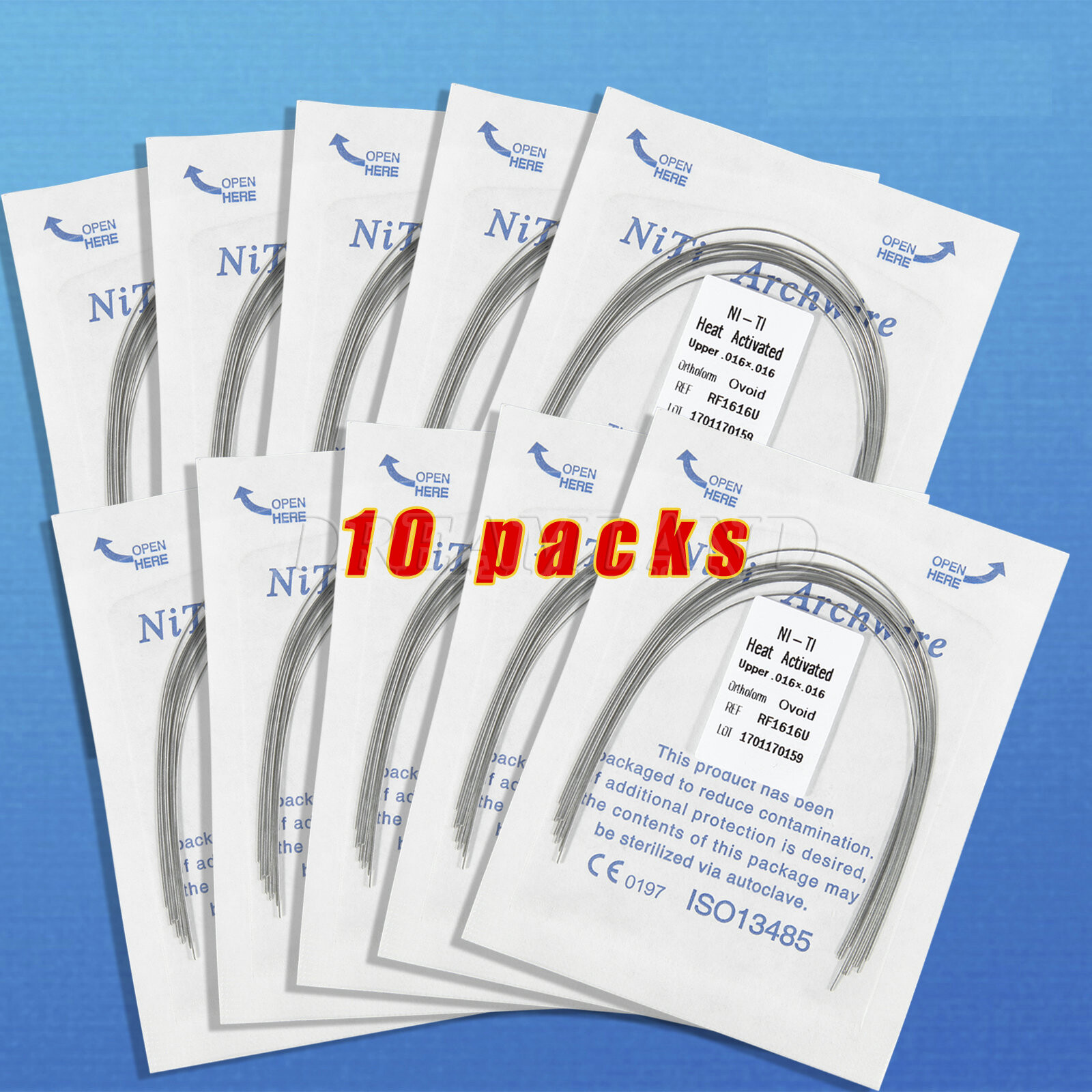 SKYSEA Dental Orthodontic Heat Thermal Activated Niti Rectangular Arch Wires FDA