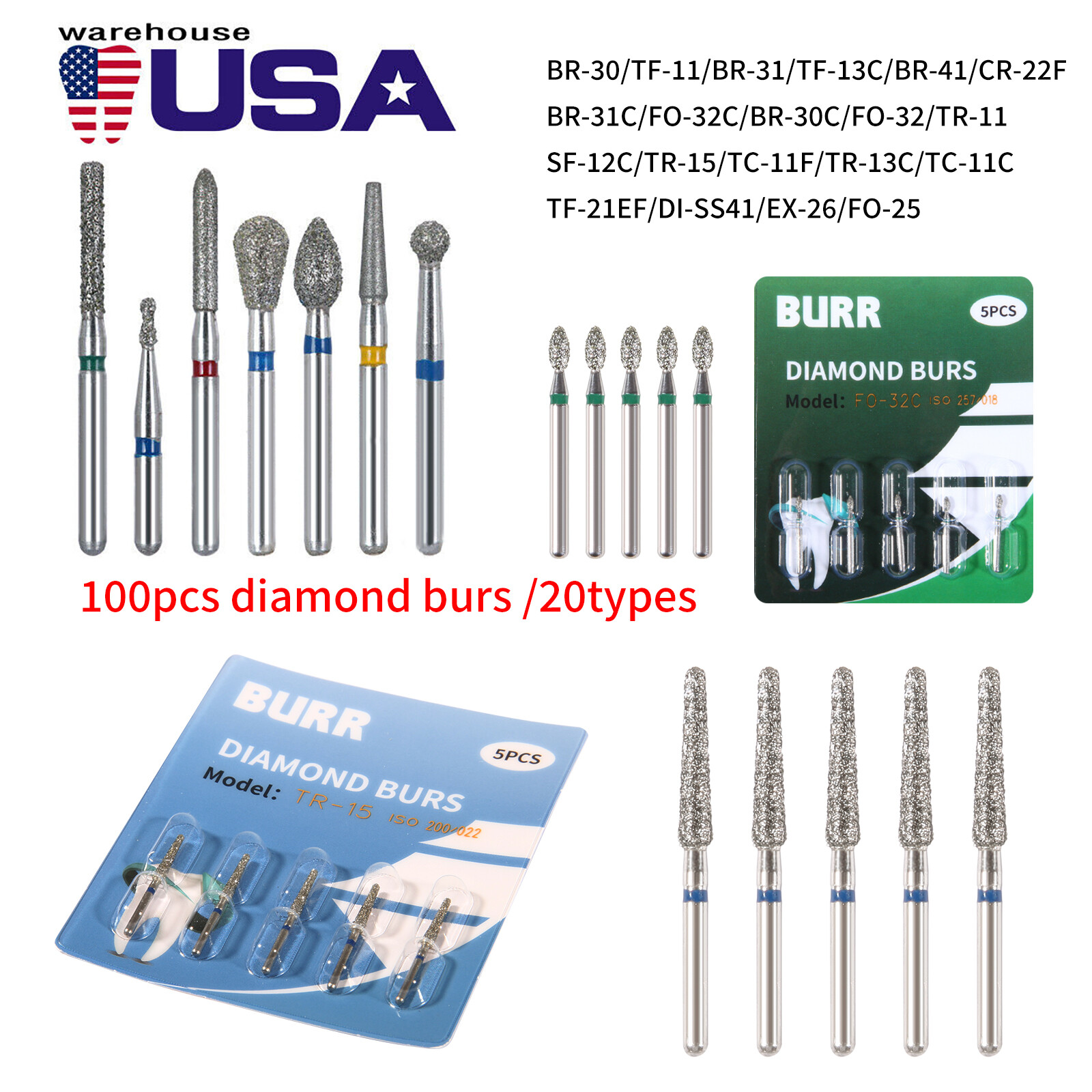 Dental E-type Slow Low Speed Contra Angle Handpiece Latch Head Replacement G*B