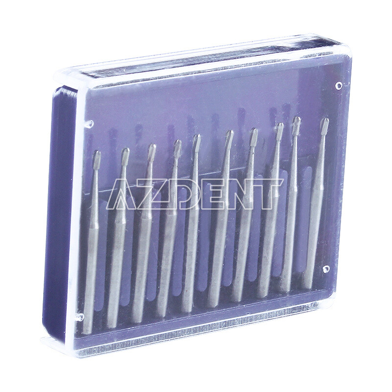 AZDENT Dental Tungsten Carbide Tungsten Steel Burs for High Speed Handpiece