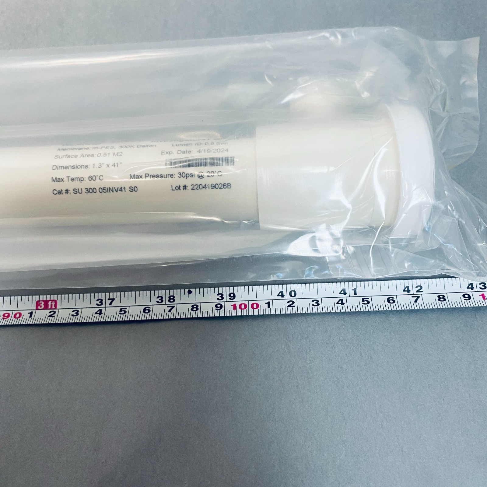 Sartorius WaterSep Investigator41 Green Hollow Fiber Filter 300 kDa 0.51 m2