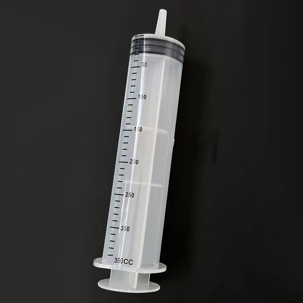 60-350ML Reusable Big Large Plastic Hydroponics Nutrient Measuring Syringe