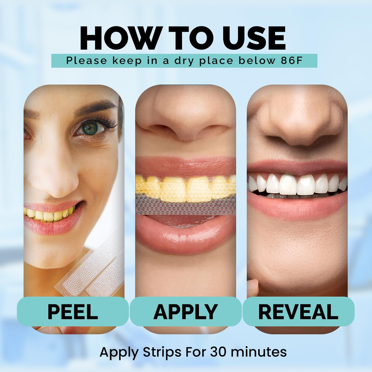 Ollie Teeth Whintening Strips, 28 PCs, 14 Treatments, 1 Count (Pack of 1)