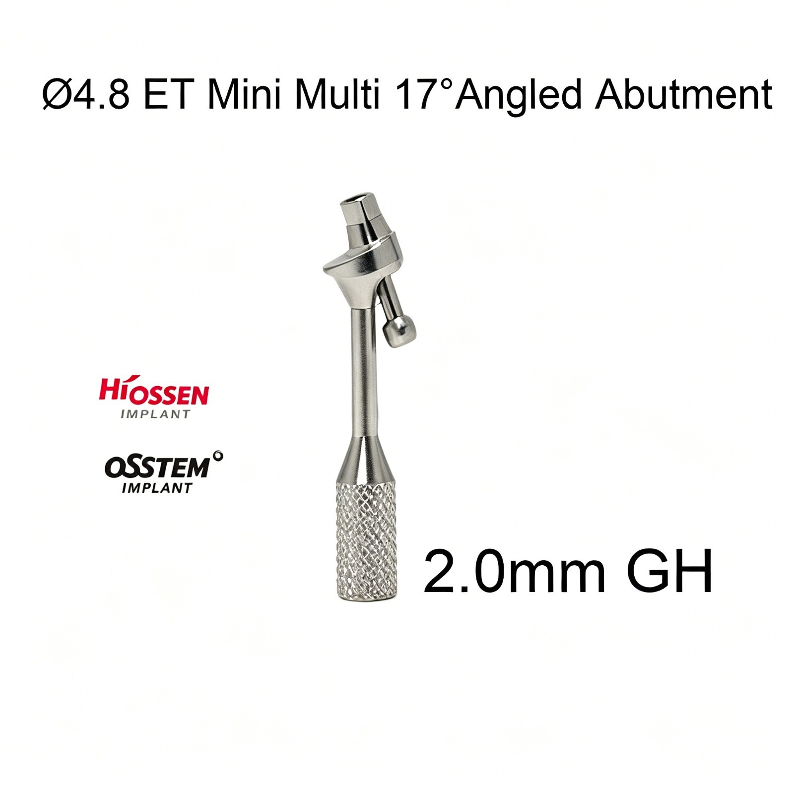 Dental Ti Multi unit Angled abutment MU 17° Hex fits Hiossen Osstem Mini/Regular