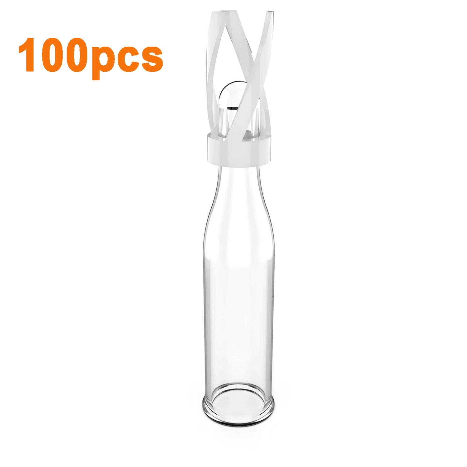 1000Pcs 250uL Clear Glass Micro Inserts+Plastic Spring for for 2mL 9-425 Vials