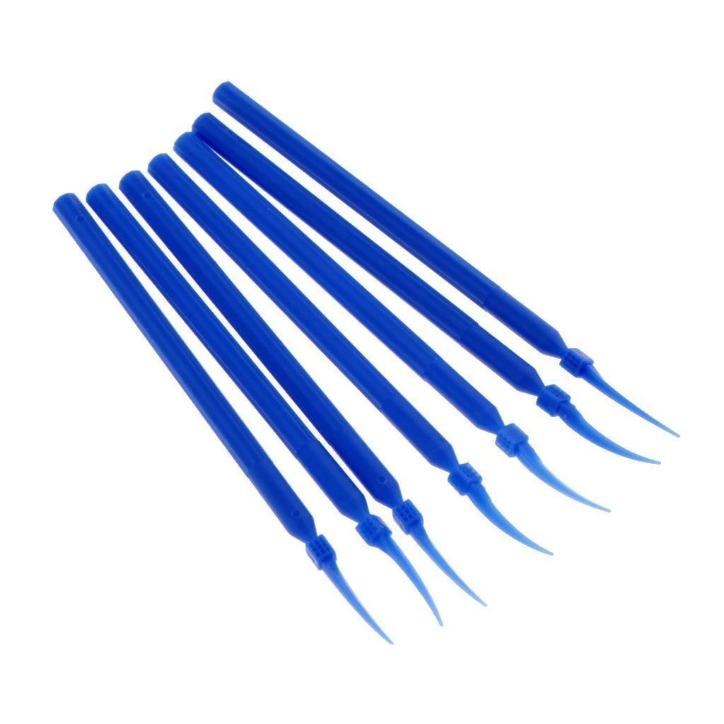 Dental Lab Integrated Interdental Plastic Wedges With Long Handle Poly 3 Sizes