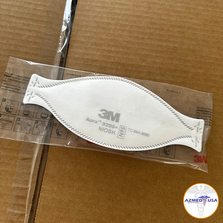 3M N95 Aura 9205+ NIOSH N95 Particulate Respirator Face Mask – 100 MASKS
