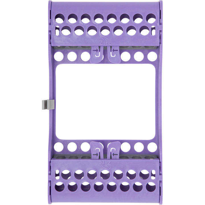 Zirc Dental 50Z927R E-Z Jett Sterilization Cassette 8-Place Neon Purple