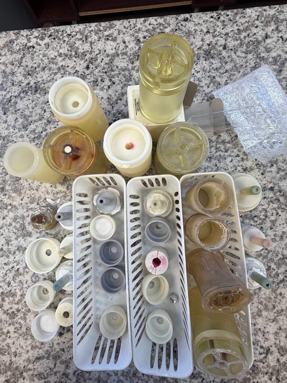 ivoclar vivadent for silicone pressing molding + clear plastic measurement tube