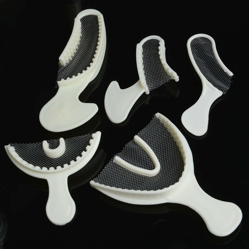 Impression Tray Disposable Dental Bite Registration Trays Full Mouth 5 Sizes