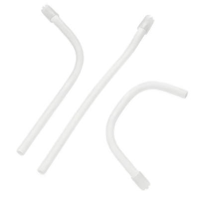 RMH3 Dental Saliva Ejectors, White Tube with White Tip, Wire-Reinforced, 100/Pk